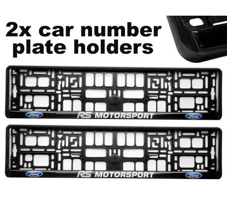 2x GeL Number plate holders for Ford RS car