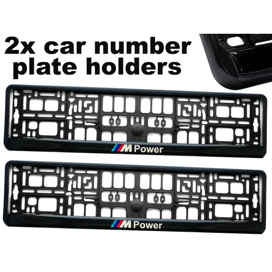 2x GeL Number plate holders for MPOWER car