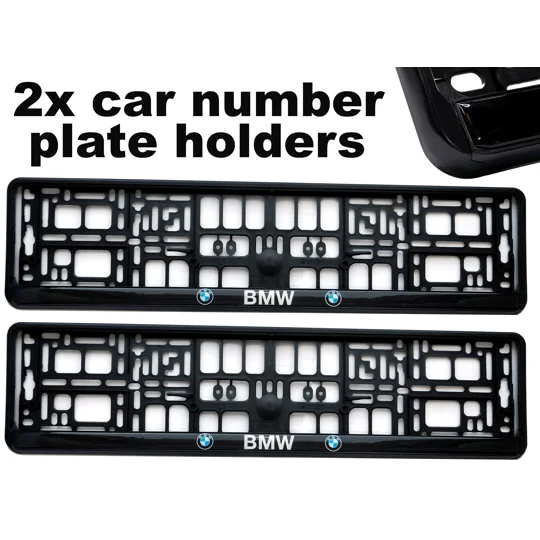 2x GeL Number plate holders for BMW car