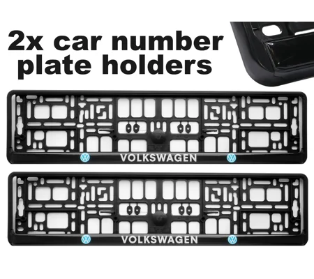2x GeL Number plate holders for VW car