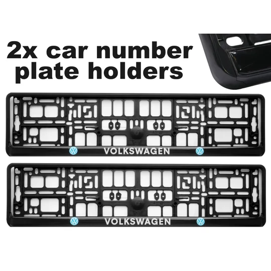 2x GeL Number plate holders for VW car