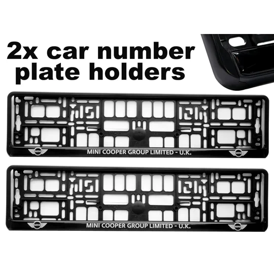 2x GeL Number plate holders for MINI car
