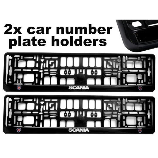 2x GeL Number plate holders for SCANIA car