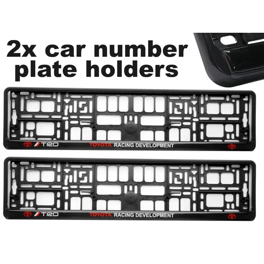 2x GeL Number plate holders for TOYOTA car