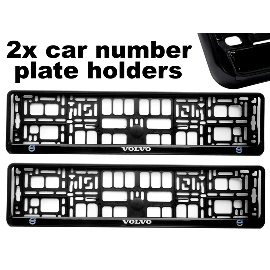 2x GeL Number plate holders for VOLVO car