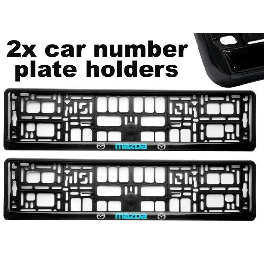 2x GeL Number plate holders for MAZDA car