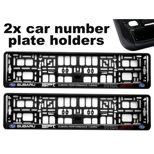 2x GeL Number plate holders for SUBARU car