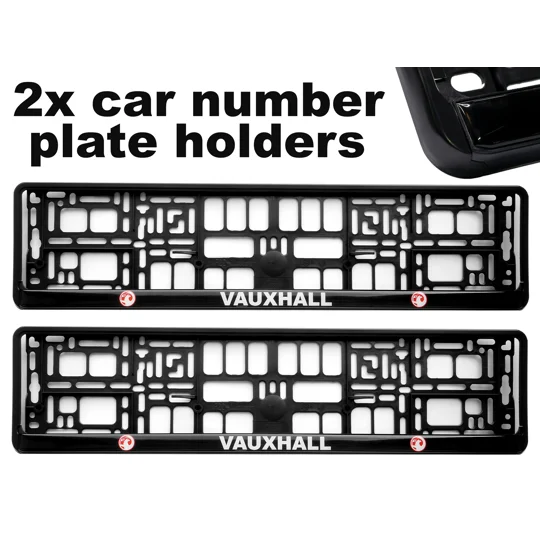 2x GeL Number plate holders for VAUXHALL car