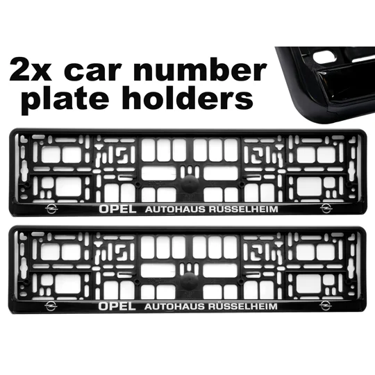2x GeL Number plate holders for OPEL car