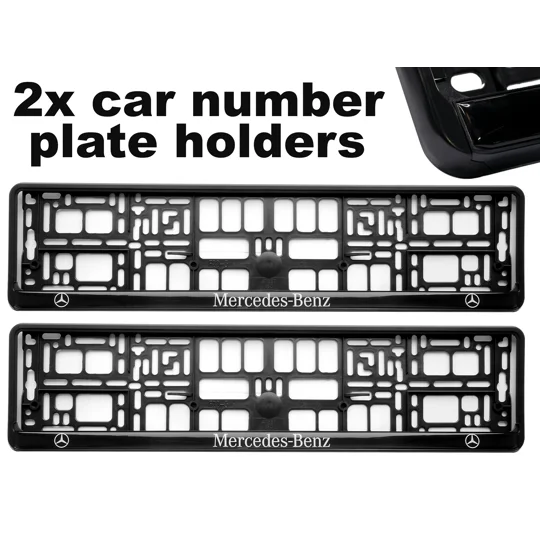 2x GeL Number plate holders for MERCEDES car