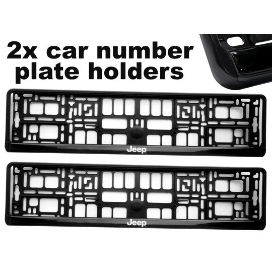 2x GeL Number plate holders for JEEP car