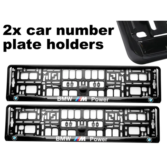2x GeL Number plate holders for BMW car
