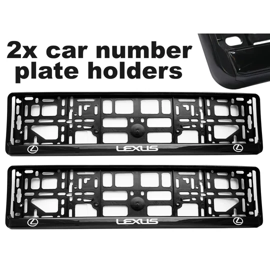 2x GeL Number plate holders for LEXUS car
