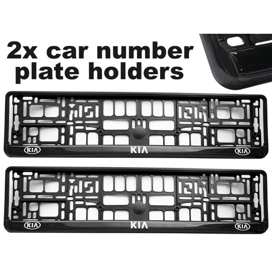 2x GeL Number plate holders for KIA car