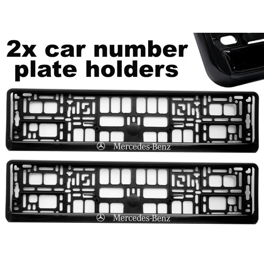 2x GeL Number plate holders for MERCEDES car