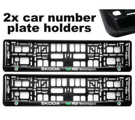 2x GeL Number plate holders for SKODA car