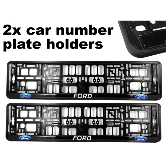 2x GeL Number plate holders for FORD car