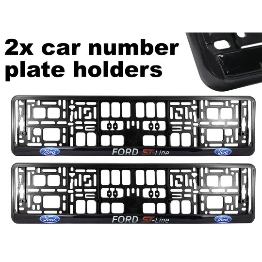 2x GeL Number plate holders for FORD ST LINE car