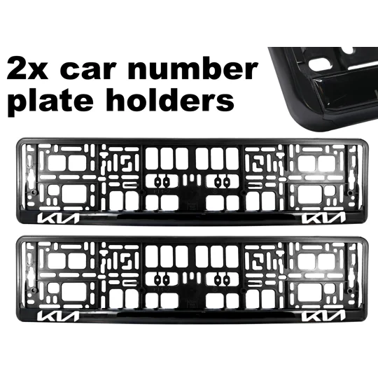 2x GeL Number plate holders for KIA car