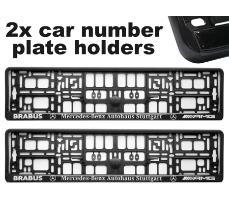 2x GeL Number plate holders for Brabus car