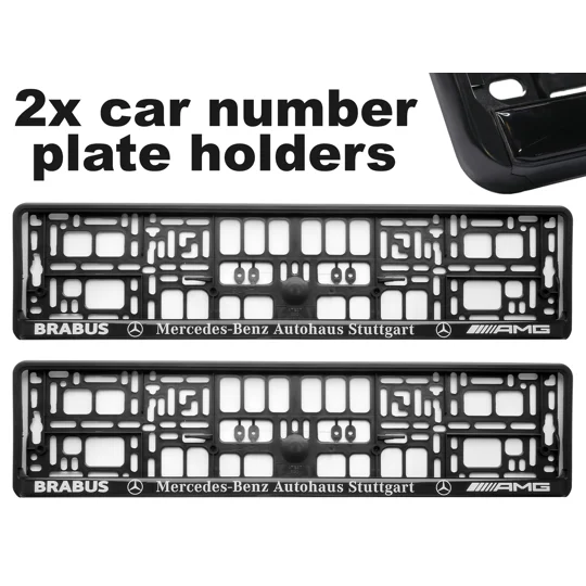 2x GeL Number plate holders for Brabus car