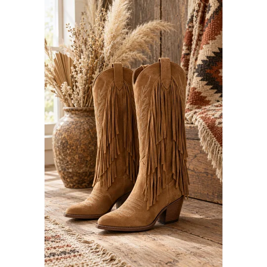 Dusty Trail Fringe Boots