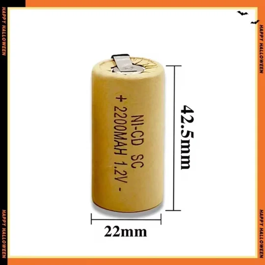 Batteries Rechargeables Ni-CD SC2200mAh 1.2V