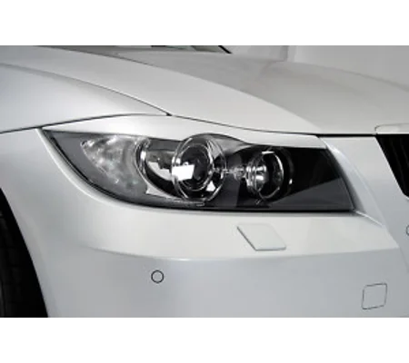 BMW E90 3 Series 05-09 Pair Eyebrows Eyelids ABS Plastic
