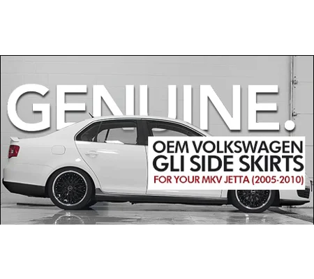 VW Jetta MK 5 Yrs 05-09, GLI Sideskirts NEW PLASTIC Pair