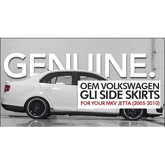 VW Jetta MK 5 Yrs 05-09, GLI Sideskirts NEW PLASTIC Pair