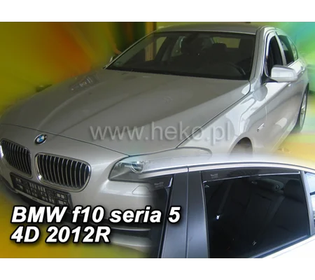 BMW 5 Series F10 Saloon 4Dr Yrs 11 - 17 Brand New Heko 4 Piece Wind Deflectors 11148