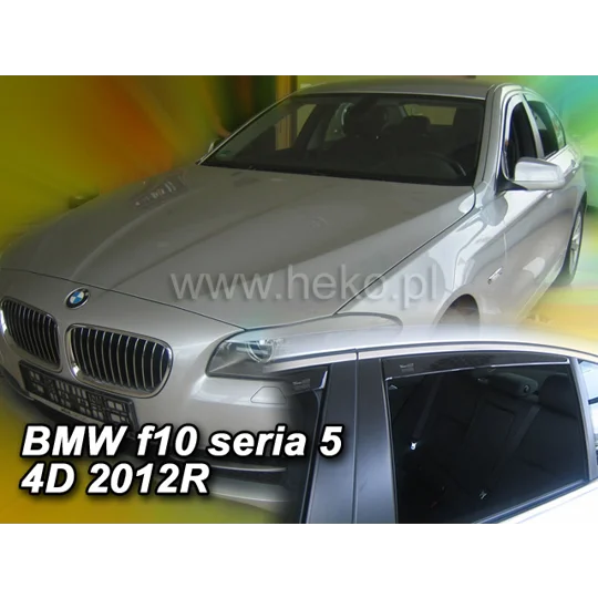 BMW 5 Series F10 Saloon 4Dr Yrs 11 - 17 Brand New Heko 4 Piece Wind Deflectors 11148