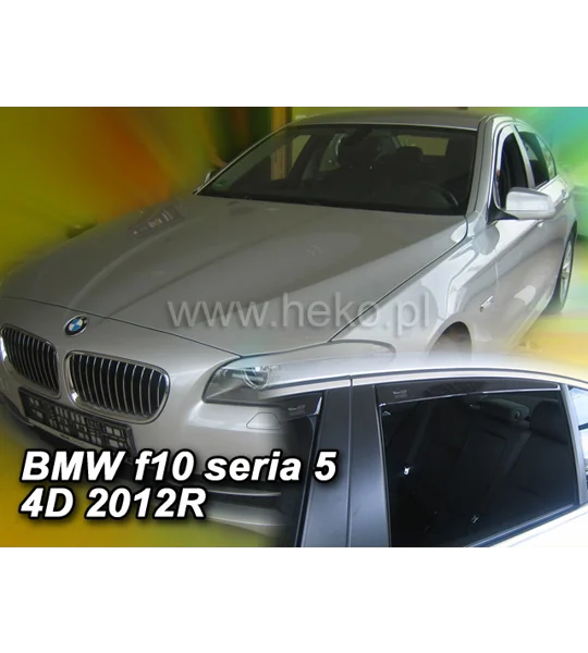 BMW 5 Series F10 Saloon 4Dr Yrs 11 - 17 Brand New Heko 4 Piece Wind Deflectors 11148