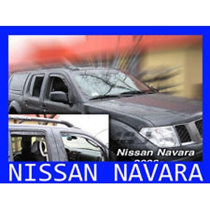 Nissan Navara Crew Cab Yrs 05-09 4 Piece Wind deflectors Heko 24243