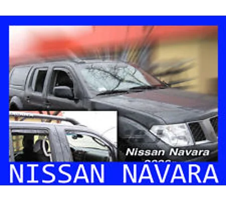 Nissan Navara Crew Cab Yrs 05-09 4 Piece Wind deflectors Heko 24243