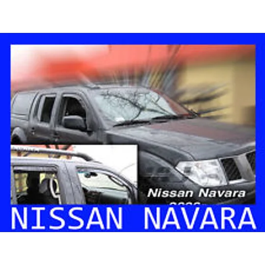 Nissan Navara Crew Cab Yrs 05-09 4 Piece Wind deflectors Heko 24243