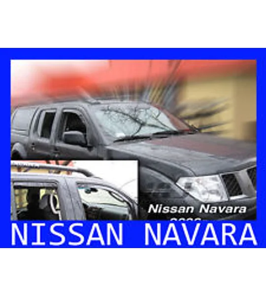 Nissan Navara Crew Cab Yrs 05-09 4 Piece Wind deflectors Heko 24243