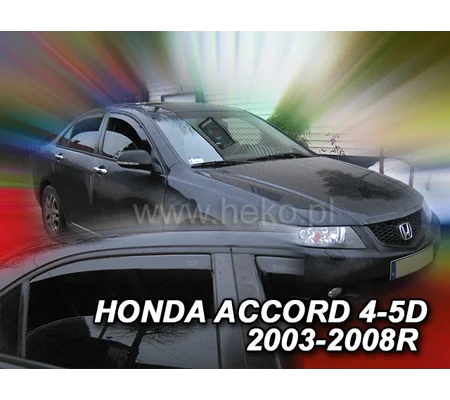Honda Accord CL7 Saloon Yrs 03-08 4DR Brand New Heko 4 Piece Wind Deflectors 17176