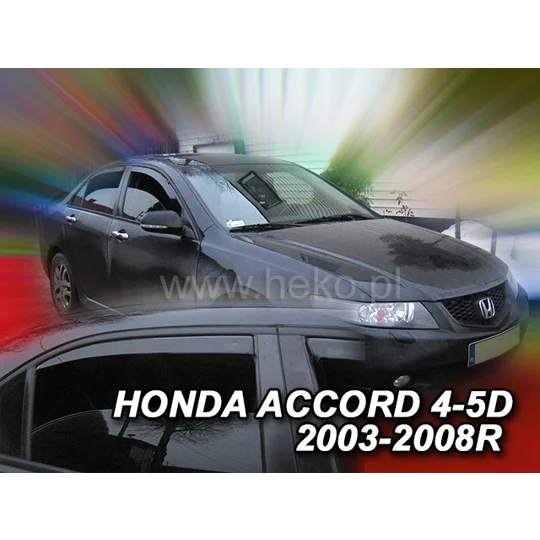 Honda Accord CL7 Saloon Yrs 03-08 4DR Brand New Heko 4 Piece Wind Deflectors 17176