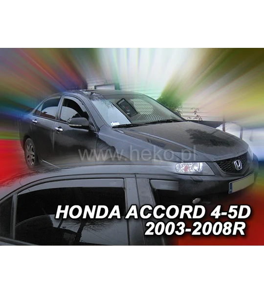 Honda Accord CL7 Saloon Yrs 03-08 4DR Brand New Heko 4 Piece Wind Deflectors 17176