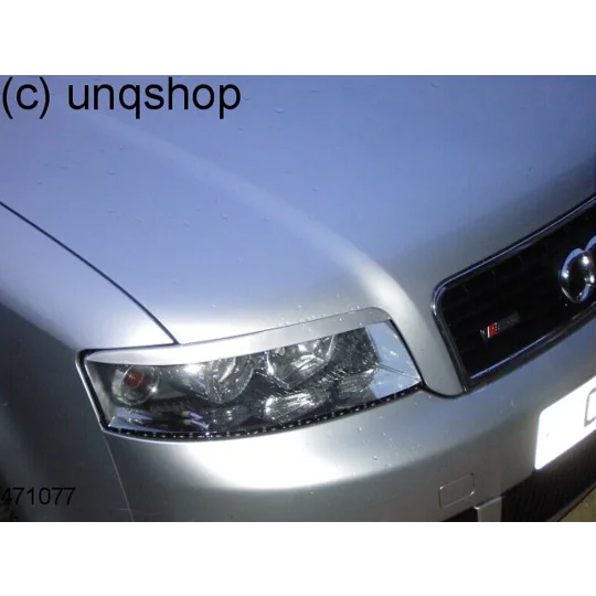 AUDI A4 B6 01-05 Pair Eyebrows Eyelids ''Straight Design'' ABS Plastic