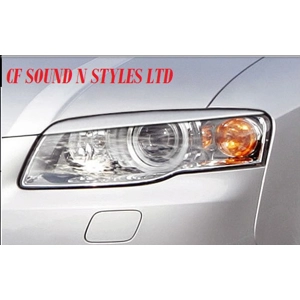 AUDI A4 B7 05-08 Pair Eyebrows Eyelids ''Straight Design''  ABS Plastic