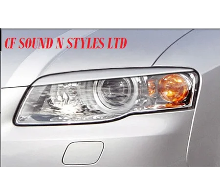 AUDI A4 B7 05-08 Pair Eyebrows Eyelids ''Straight Design'' ABS Plastic