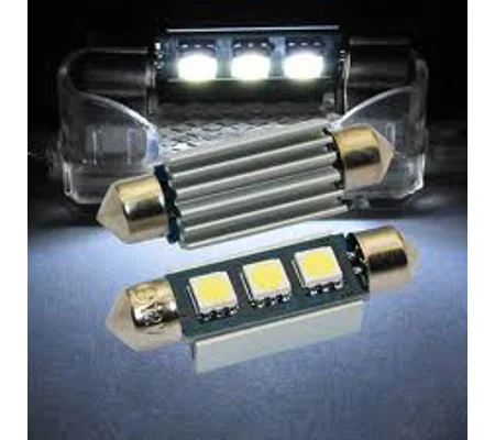 2 x 39mm CANBUS ERROR FREE White SMD Number Plate Bulbs Festoon LED