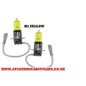 H3 JDM Yellow Bulbs Michiba Gold Vision 55Watt halogen