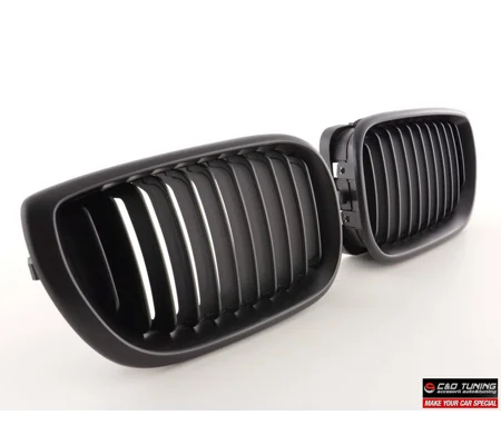 BMW E46 Coupe Yrs 99-02 Prefacelift Black Kidney Grills