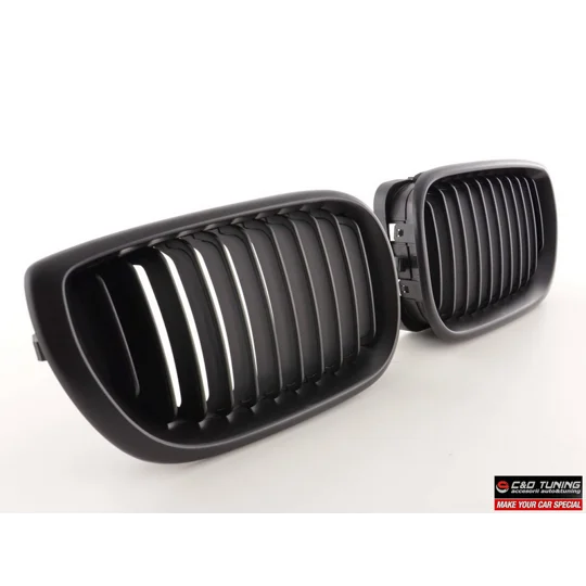 BMW E46 Coupe Yrs 99-02 Prefacelift Black Kidney Grills
