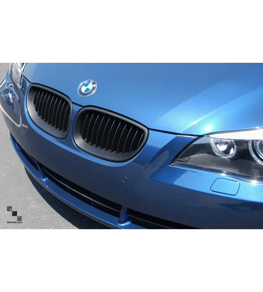 BMW E60 5 Series Yrs 03-09 Black Kidney Grills