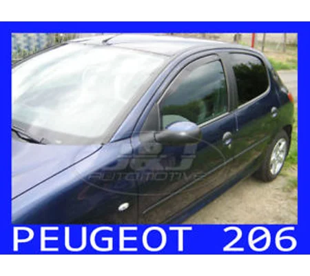 Peugeot 206 Yrs 98-05 5drs Brand New Heko 4 Piece Wind Deflectors 26113