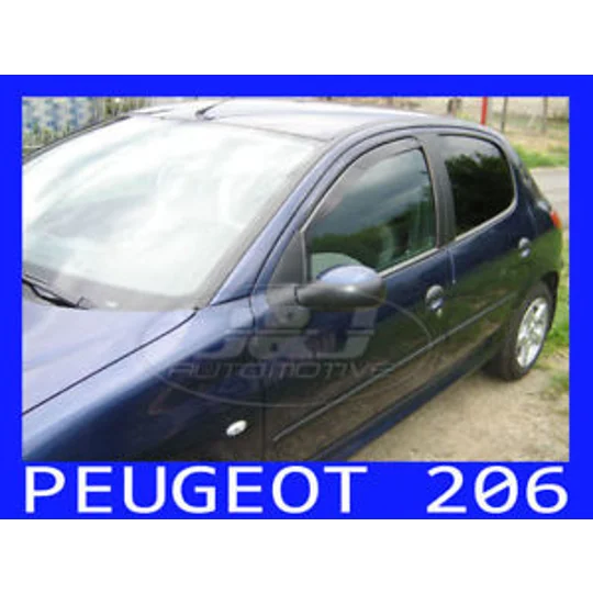 Peugeot 206 Yrs 98-05 5drs Brand New Heko 4 Piece Wind Deflectors 26113
